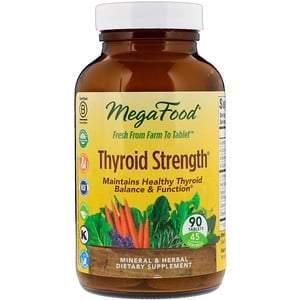 MegaFood, Thyroid Strength, 90 Tablets - HealthCentralUSA