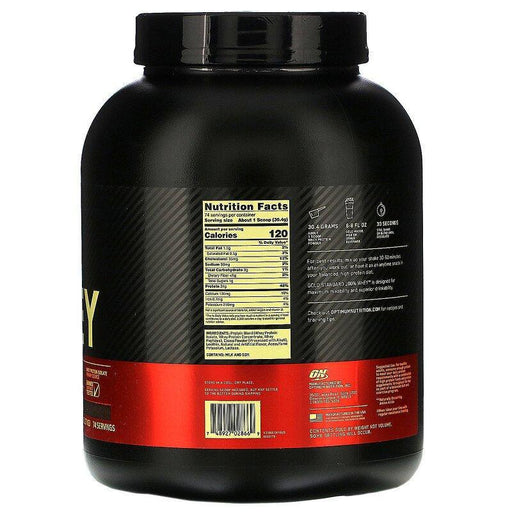 Optimum Nutrition, Gold Standard 100% Whey, Double Rich Chocolate, 5 lbs (2.27 kg) - HealthCentralUSA