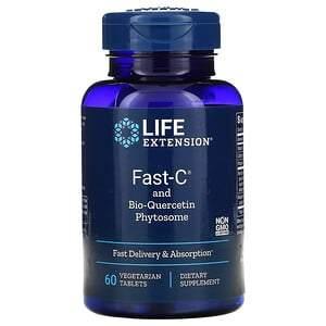 Life Extension, Fast-C and Bio-Quercetin Phytosome, 60 Vegetarian Tablets - HealthCentralUSA