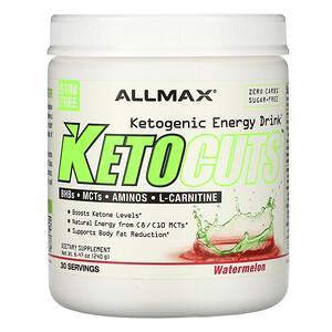 ALLMAX Nutrition, KetoCuts, Ketogenic Energy Drink, Watermelon, 8.47 oz (240 g) - HealthCentralUSA
