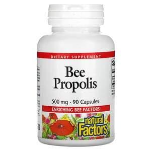 Natural Factors, Bee Propolis, 500 mg, 90 Capsules - HealthCentralUSA
