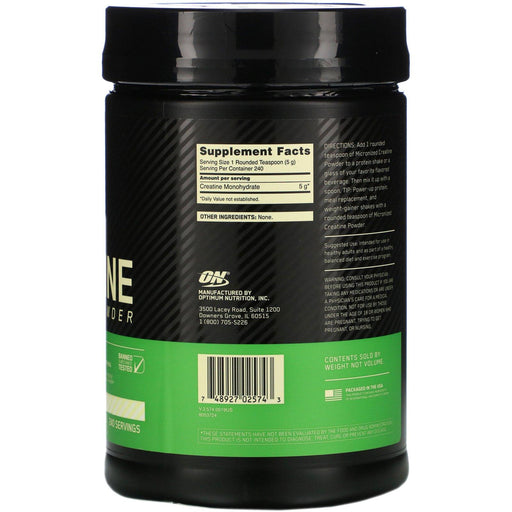 Optimum Nutrition, Micronized Creatine Powder, Unflavored, 2.64 lb (1.2 kg) - HealthCentralUSA