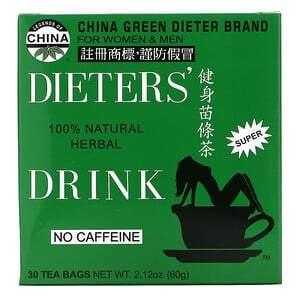 Uncle Lee's Tea, Legends of China, Dieter's 100% Natural Herbal Drink, No Caffeine, 30 Tea Bags, 2.12 oz (60 g) - HealthCentralUSA
