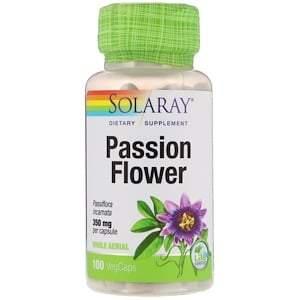 Solaray, Passion Flower, 350 mg, 100 VegCaps - HealthCentralUSA