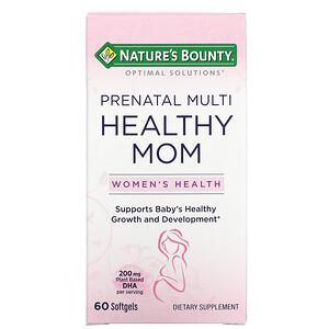 Nature's Bounty, Optimal Solutions, Healthy Mom Prenatal Multi, 60 Softgels - HealthCentralUSA