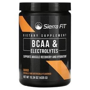 Sierra Fit, BCAA & Electrolytes, 7G BCAAs, Mango, 15.34 oz (435 g) - HealthCentralUSA
