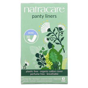Natracare, Panty Liners, Organic Cotton Cover, Mini, 30 Liners - HealthCentralUSA