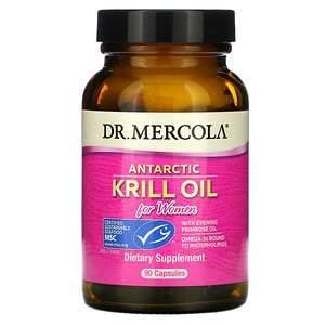 Dr. Mercola, Antarctic Krill Oil for Women, 90 Capsules - HealthCentralUSA