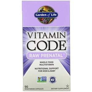 Garden of Life, Vitamin Code, RAW Prenatal, 90 Vegetarian Capsules - HealthCentralUSA