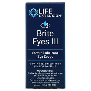 Life Extension, Brite Eyes III, 2 Vials, 0.17 fl oz. (5 ml) Each - HealthCentralUSA