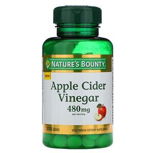 Nature's Bounty, Apple Cider Vinegar, 240 mg, 200 Tablets - HealthCentralUSA