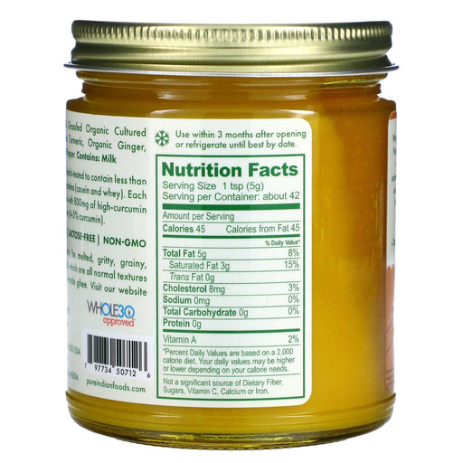 Pure Indian Foods, Organic Turmeric Superghee, 7.5 oz (212 g) - HealthCentralUSA