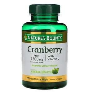 Nature's Bounty, Cranberry with Vitamin C, 250 Rapid Release Softgels - HealthCentralUSA