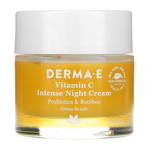 Derma E, Vitamin C Intense Night Cream, 2 oz (56 g) - HealthCentralUSA