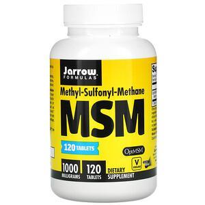 Jarrow Formulas, MSM, 1,000 mg, 120 Tablets - HealthCentralUSA