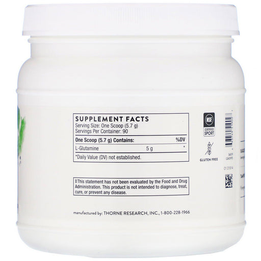 Thorne Research, L-Glutamine Powder, 18.1 oz (513 g) - HealthCentralUSA