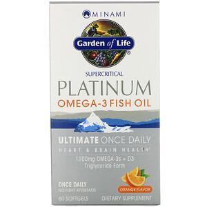Minami Nutrition, Platinum, Omega-3 Fish Oil, Orange Flavor, 60 Softgels - HealthCentralUSA