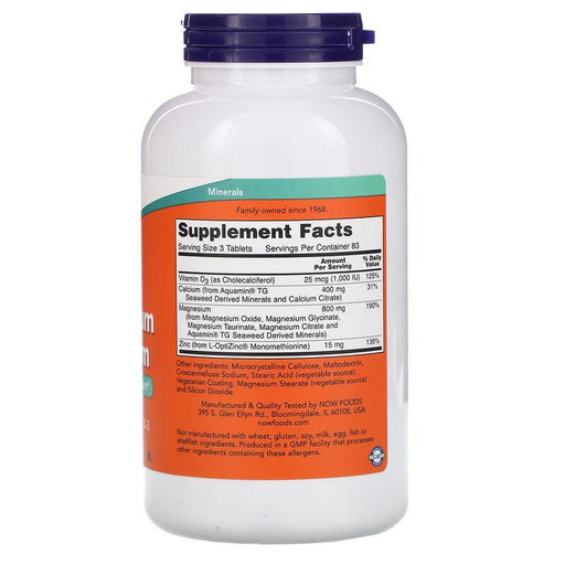 Now Foods, Magnesium & Calcium, 250 Tablets - HealthCentralUSA