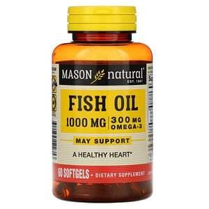 Mason Natural, Omega-3 Fish Oil, 60 Softgels - HealthCentralUSA