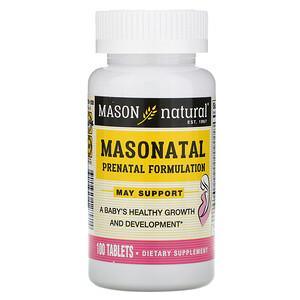 Mason Natural, Masonatal Prenatal Formulation, 100 Tablets - HealthCentralUSA