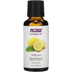 Now Foods, Essential Oils, Lemon, 1 fl oz (30 ml) - HealthCentralUSA