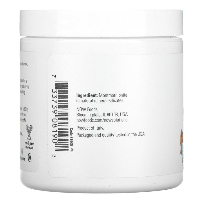 Now Foods, Solutions, Mediterranean Red Clay Powder, 6 oz (170 g) - HealthCentralUSA