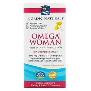 Nordic Naturals, Omega Woman with Evening Primrose Oil, 120 Soft Gels - HealthCentralUSA