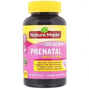 Nature Made, Prenatal Multi + DHA, 90 Softgels - HealthCentralUSA