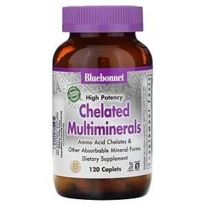 Bluebonnet Nutrition, High Potency, Chelated Multiminerals, 120 Caplets - HealthCentralUSA