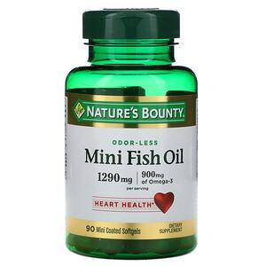 Nature's Bounty, Mini Fish Oil, 1,290 mg, 90 Mini Coated Softgels - HealthCentralUSA