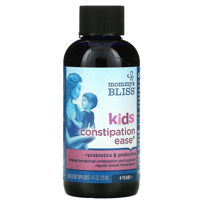 Mommy's Bliss, Kids Constipation Ease, 4 Years+, Orange, 4 fl oz (120 ml) - HealthCentralUSA