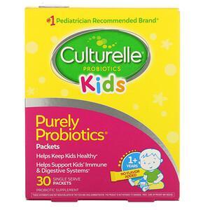 Culturelle, Kids, Purely Probiotics, 30 Single Serve Packets - HealthCentralUSA