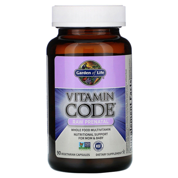 Garden of Life, Vitamin Code, RAW Prenatal, 90 Vegetarian Capsules - HealthCentralUSA
