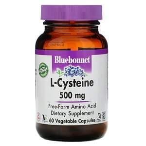 Bluebonnet Nutrition, L-Cysteine, 500 mg, 60 Veggie Capsules - HealthCentralUSA