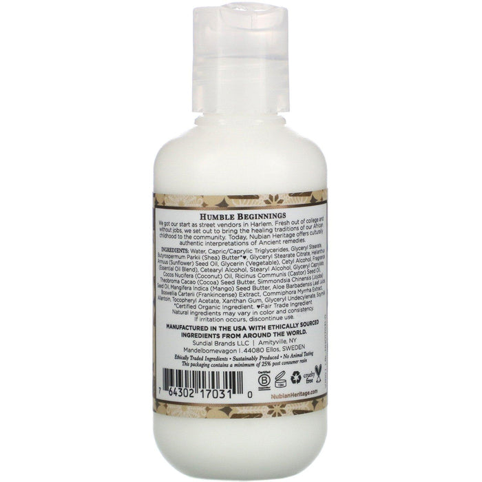 Nubian Heritage, Raw Shea Butter Body Lotion, 3 oz (85 g) - HealthCentralUSA