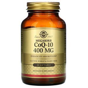 Solgar, Megasorb CoQ-10, 400 mg, 60 Softgels - HealthCentralUSA