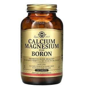 Solgar, Calcium Magnesium Plus Boron, 250 Tablets - HealthCentralUSA