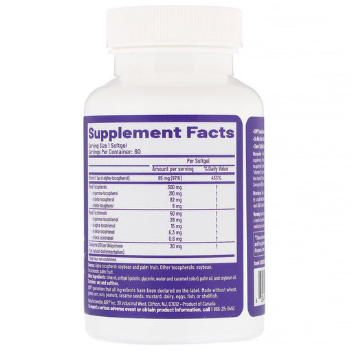 Advanced Orthomolecular Research AOR, Total E, 60 Softgels - HealthCentralUSA