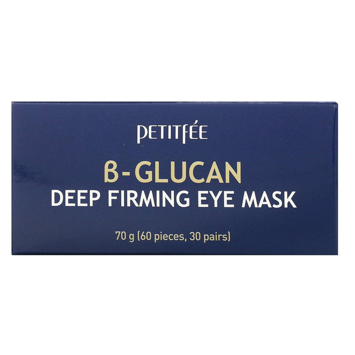 Petitfee, B-Glucan Deep Firming Eye Mask, 60 Pieces (70 g) - HealthCentralUSA
