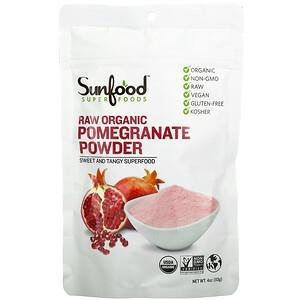Sunfood, Raw Organic Pomegranate Powder, 4 oz (113 g) - HealthCentralUSA