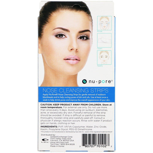 Nu-Pore, Nose Cleansing Strips, 3 Strips - HealthCentralUSA