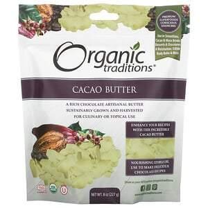 Organic Traditions, Cacao Butter, 8 oz (227 g) - HealthCentralUSA