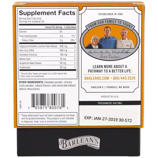 Barlean's, Stomach Repair, Vanilla Chai , 6.35 oz (180 g) - HealthCentralUSA