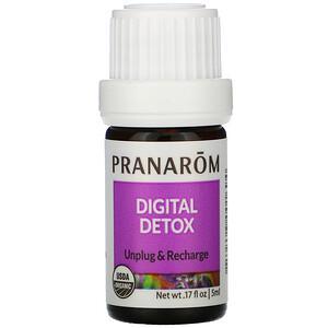Pranarom, Essential Oil, Digital Detox, .17 fl oz (5 ml) - HealthCentralUSA