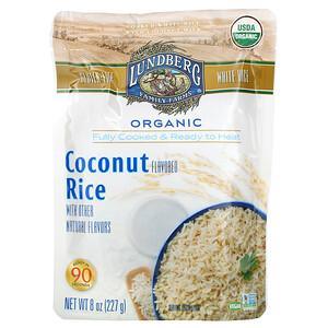 Lundberg, Organic Fully Cooked & Ready to Heat, Coconut Rice, 8 oz (227 g) - HealthCentralUSA