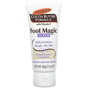 Palmer's, Coconut Butter Formula With Vitamin E, Foot Magic Scrub, 2.1 fl oz (60 g) - HealthCentralUSA