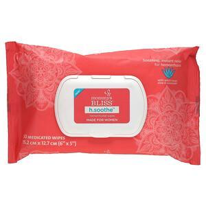 Mommy's Bliss, H.Soothe, Hemorrhoidal Wipes, For Women, 50 Medicated Wipes - HealthCentralUSA