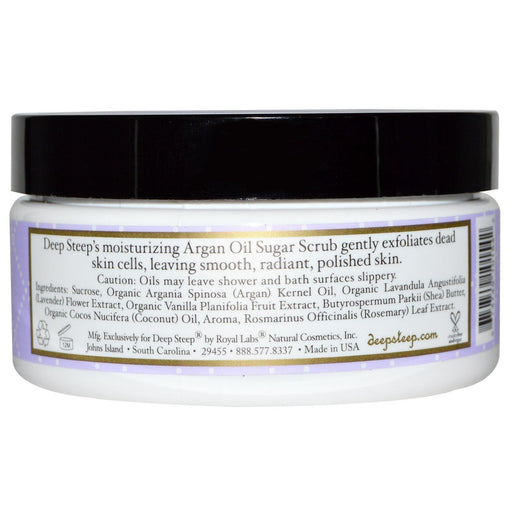 Deep Steep, Sugar Scrub, Lavender - Vanilla, 8 oz (226 g) - HealthCentralUSA
