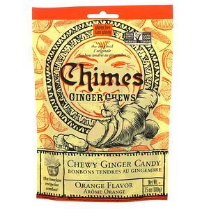 Chimes, Ginger Chews, Orange, 3.5 oz (100 g) - HealthCentralUSA