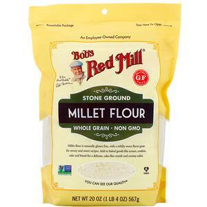 Bob's Red Mill, Millet Flour, Whole Grain, 20 oz (567 g) - HealthCentralUSA